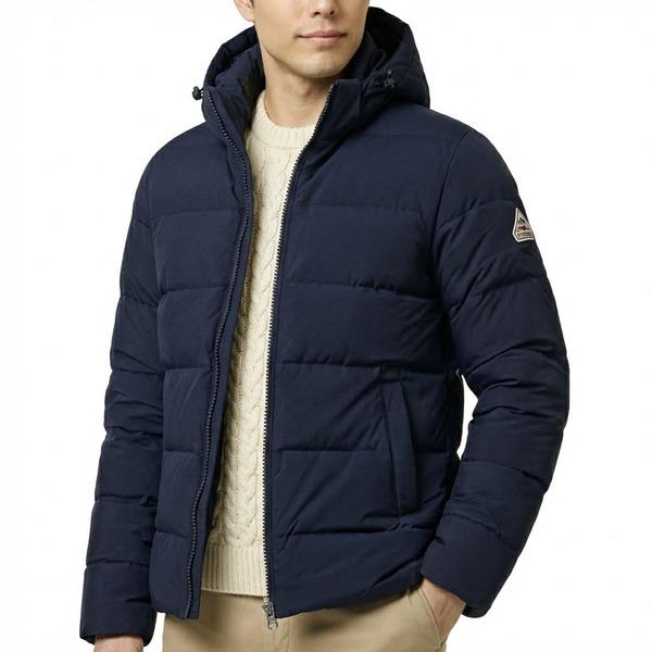 ピレネックス ダウンジャケット コート ブルゾン スプートニック ミニ リップストップ ネイビー メ...