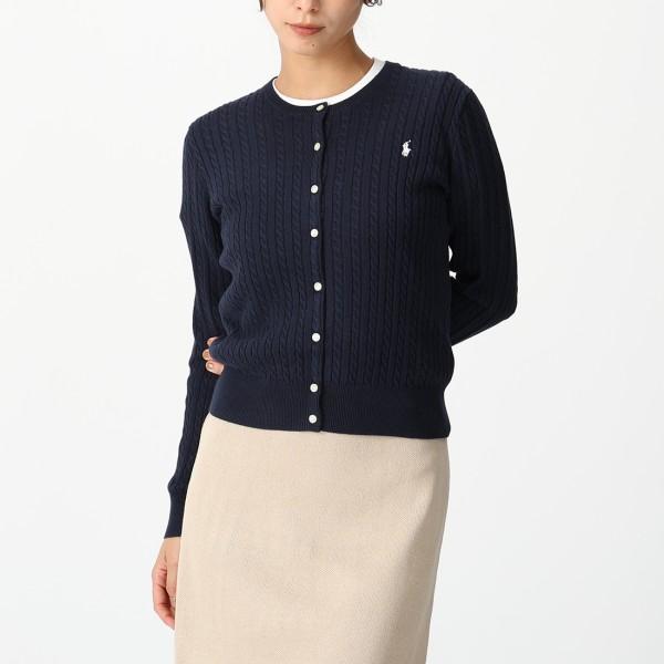 ポロラルフローレン POLO RALPH LAUREN カーディガン ケーブルニット コットン カー...