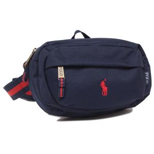 【P10％ ~5/2 10時】ポロラルフローレン ボディバッグ ネイビー レッド レディース POLO RALPH LAUREN 9AR012 BCV｜axes