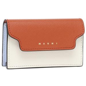 マルニ カードケース トランク ホワイト マルチカラー ユニセックス MARNI PFMOT05U21 LV520 Z678N｜axes