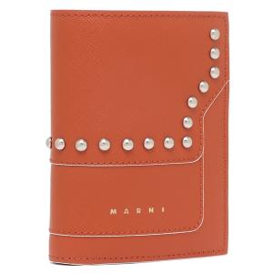 【P10% 6/1 20時~6/2 24時】マルニ 二つ折り財布 トランク ミニ財布 オレンジ メンズ レディース MARNI PFMOQ14ULP LV520 Z588W｜axes