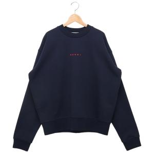 マルニ スウェット オーガニックコットン ロゴ ネイビー メンズ MARNI FUMU0074P9 USCU87 LOB95｜axes