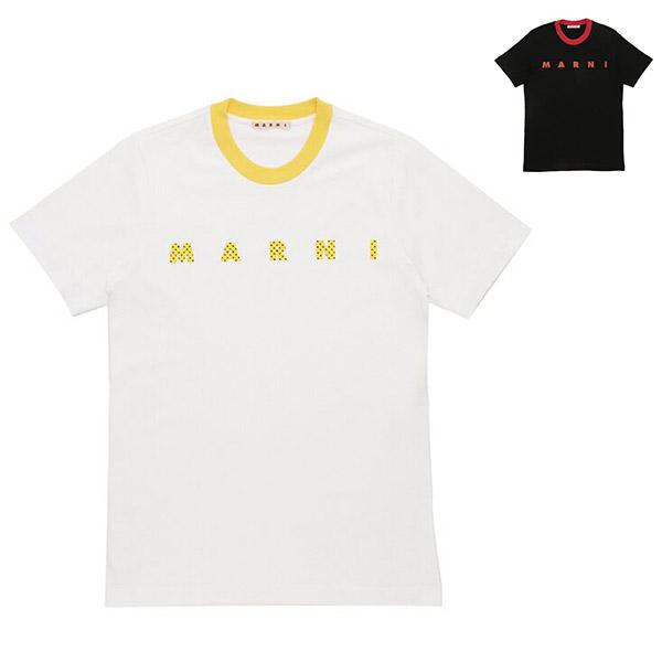 マルニ Tシャツ カットソー オーガニックコットン 水玉ロゴ メンズ MARNI HUMU0198P...