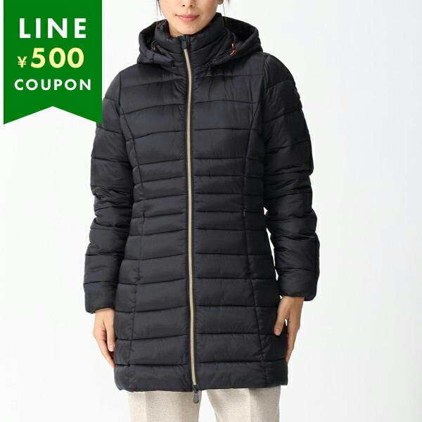 セーブザダック ダウンジャケット コート リーゼ ブラック レディース SAVE THE DUCK ...