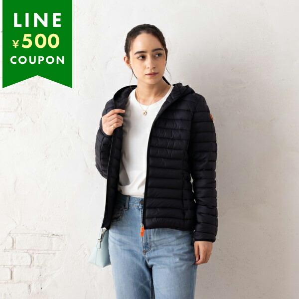 セーブザダック ダウンジャケット コート デイジー ブラック レディース SAVE THE DUCK...