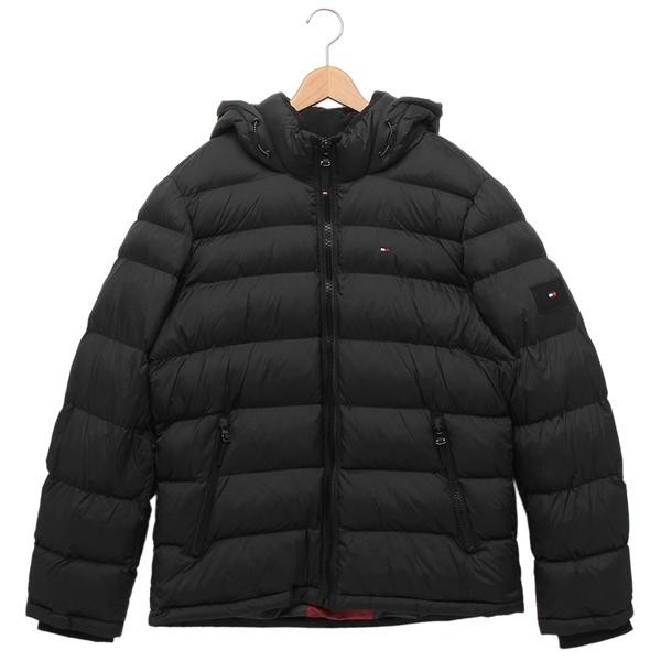 トミーヒルフィガー ブルゾン フーデッド パファー ジャケット ブラック メンズ TOMMY HIL...