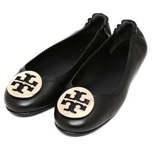 トリーバーチ バレエシューズ フラットシューズ ミニー 折りたたみ可 ブラック ゴールド レディース TORY BURCH 50393 013｜axes