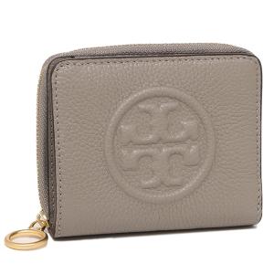 トリーバーチ 二つ折り財布 ペリー ミニ財布 グレー レディース TORY BURCH 74845 082