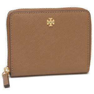 【P10％ ~5/7 9時】トリーバーチ アウトレット 二つ折り財布 エマーソン ミニ財布 ブラウン レディース TORY BURCH 136098 909｜axes