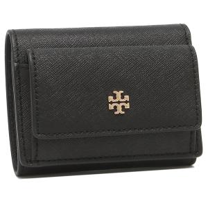 トリーバーチ TORY BURCH 三つ折り財布 エマソンミニ財布 ブラック レディース 71626 001 アウトレット