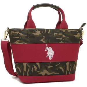 ユーエス ポロ トートバッグ レディース US POLO ASSN USPA-2503 レッド カモフラージュ