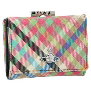 ヴィヴィアンウエストウッド 三つ折り財布 スモールフレームウォレット マルチカラー レディース VIVIENNE WESTWOOD 5115002MW O315