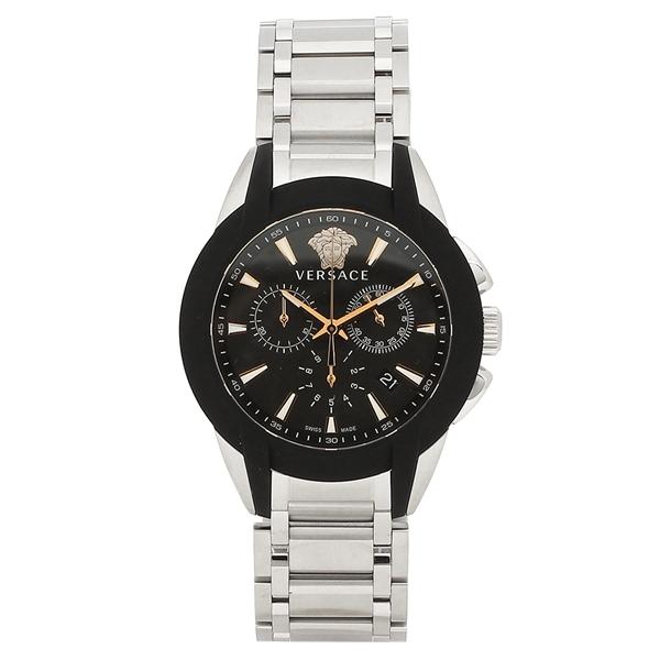 ヴェルサーチ 腕時計 メンズ VERSACE VEM800218 ブラック シルバー