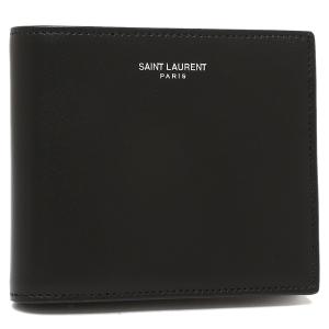 【P10% 6/1 20時~6/2 24時】サンローランパリ 二つ折り財布 ブラック メンズ SAINT LAURENT PARIS 396303 0U90N 1000｜axes