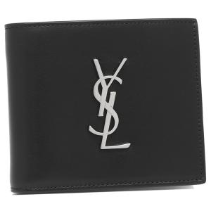 サンローランパリ 二つ折り財布 カサンドラ ブラック メンズ SAINT LAURENT PARIS 453276 0SX0E 1000｜axes