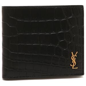 サンローランパリ 二つ折り財布 タイニーカサンドラ ブラック メンズ SAINT LAURENT PARIS 607727 DZEDW 1000｜axes