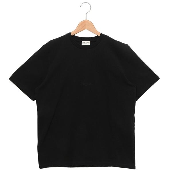 サンローランパリ Tシャツ ブラック レディース SAINT LAURENT PARIS 74712...