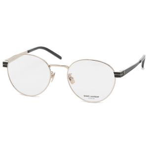 サンローランパリ 眼鏡フレーム アイウェア メンズ レディース 52サイズ ゴールド ブラック SAINT LAURENT PARIS SL M63 003 ラウンド｜axes