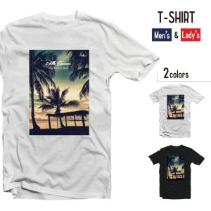 Tシャツ メンズ 半袖 レディース 半袖 おしゃれ ブラック ホワイト サーフィン サーファー SURF HAWAII ALOHA ハワイアン メンズ 西海岸 LA SUMMER｜axiamall