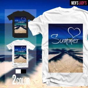 Tシャツ メンズ 半袖 おしゃれ レディース ブラック ホワイト Summer 夏 デザイン ハワイアン 風景 景色 オリジナル かわいい 癒し バカンス T 159 Axia Mall 通販 Yahoo ショッピング