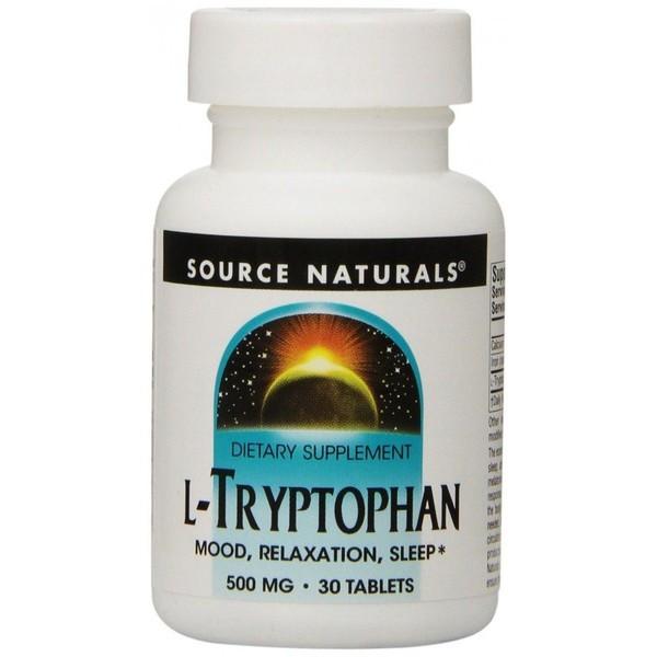 ソースナチュラルズ L-トリプトファン500mg 30タブレット