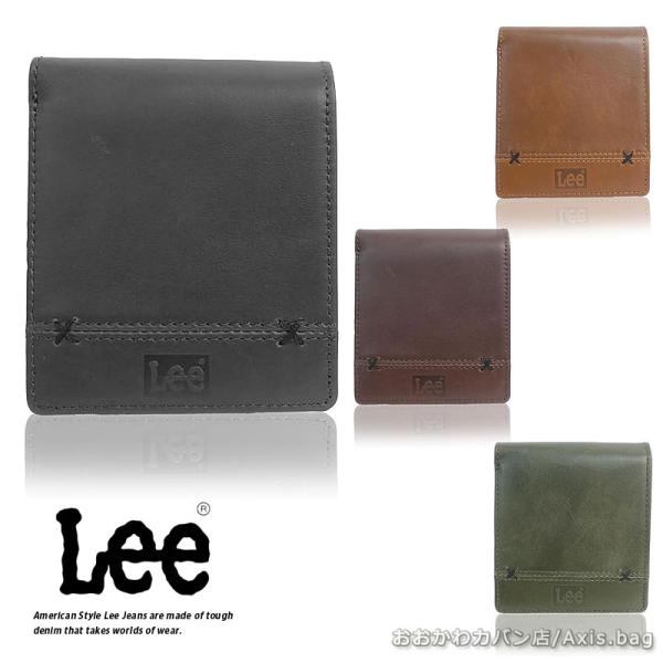 リー Lee クロスステッチデザイン 二つ折り財布 スリム財布 0520695 メール便配送商品