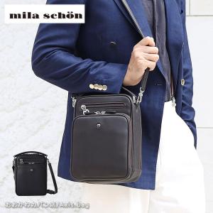 mila schon（ミラショーン） レザー ビジネスバッグ A4対応 三方開き