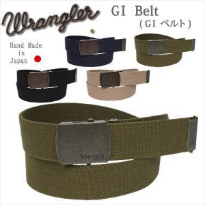 GI BELT(GI　ベルト)Wrangler/ラングラー/布ベルト/ガチャベルト/WR7001 アクス三信/AXS SANSHIN/サンシン
