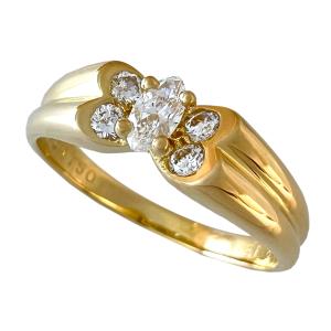 Cartier（カルティエ） リング 2C LM 55 ドゥーブル C 3カラー 750 K18