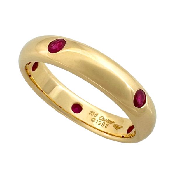 CARTIER　カルティエ　リング　ステラ　ルビー　750　K18　YG　イエローゴールド　50　指...