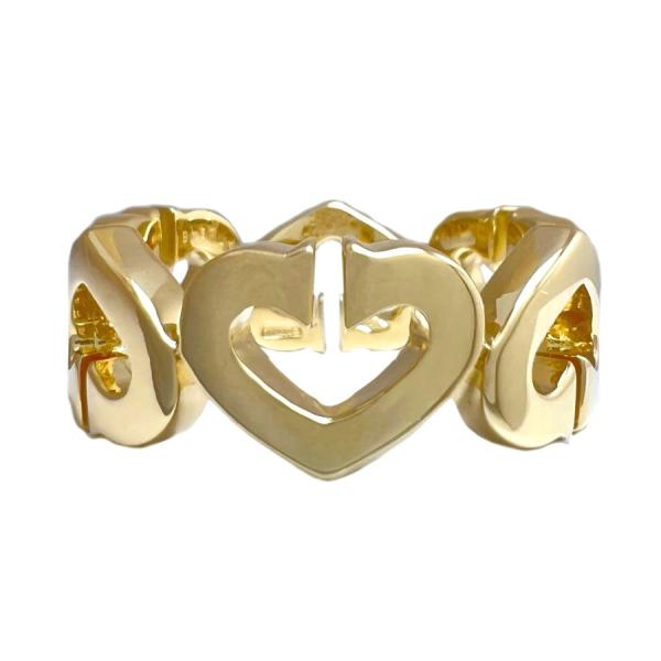 CARTIER　カルティエ　リング　Cハート　50　750　K18　YG　イエローゴールド　指輪