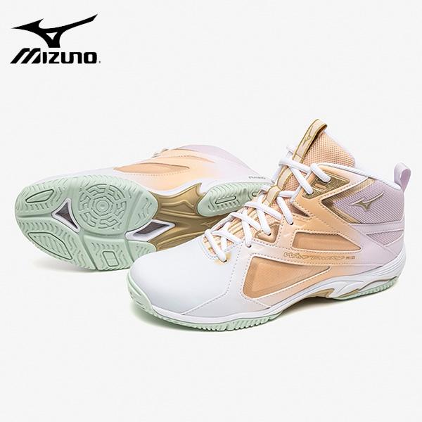 24SS ミズノ ウエーブダイバース LG4 Ltd ブルー×ゴールド×ピンク(K1GF247541...