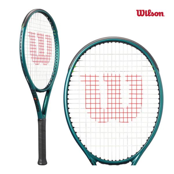 WILSON　BLADE 26 V9 RKT 26　WR151710S　ピーコックグリーン　張上げ済...