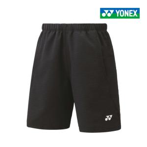 YONEX　ユニハーフパンツ　15146-007　2023SS　ブラック　ヨネックス　メンズ　レディース　テニスウェア　ボトムス　ベリークール｜axtos-shop