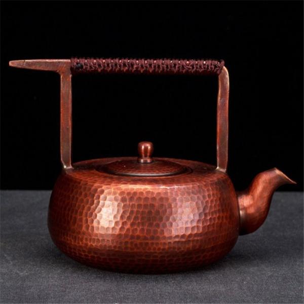 最高品質★　銅器　銅製品   未塗装銅器   ポット　湯沸かし　茶道具　コーディングな