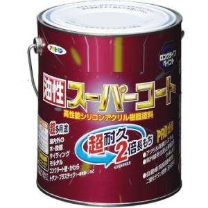 アサヒペン水性スーパーコート1.6Lつや消し白 : アヤハディオ アサヒペン水性スーパーコート1.6Lつや消し白 : アヤハディオ
