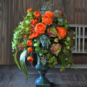 アーティフィシャルフラワーアレンジメント「Garer」白黒 モノトーン