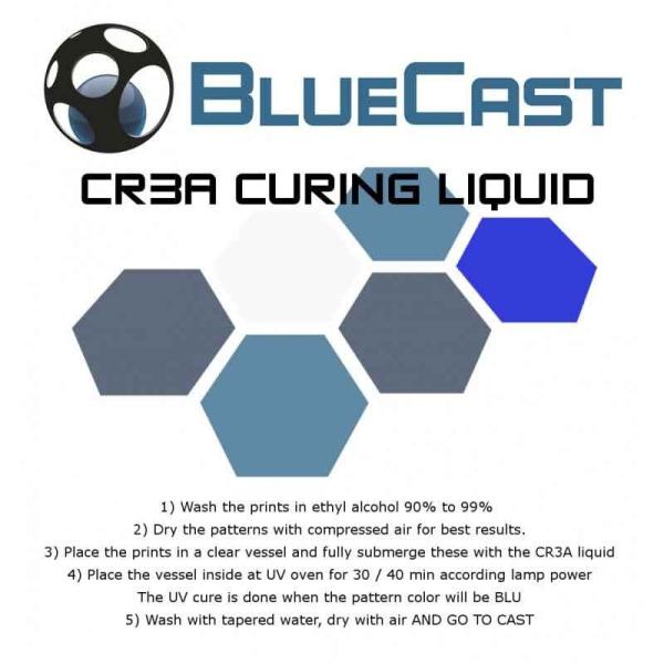 BlueCast Cr3a硬化液　光造形LCD 3Dプリンター用 (Wanaho D7、Anycub...