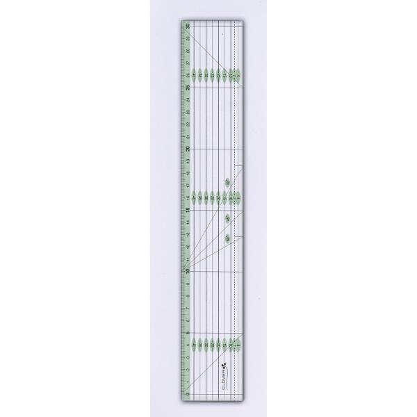 クロバー　パッチワーク定規 カラーライン　30cm　57-926