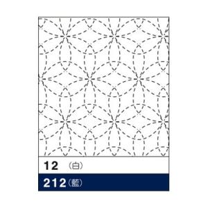 Olympus（オリムパス）刺し子花ふきん布パック（藍）花刺し