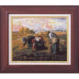 オリムパス　クロスステッチ　ししゅうキット　アートギャラリー　「落穂拾い」　ミレー作　7028