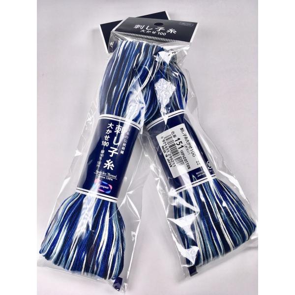 Olympus（オリムパス）刺し子糸袋入り大かせ　100m　ボカシ　151