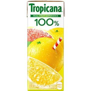 キリン トロピカーナ 100％ グレープフルーツ 紙パック 250ml×24 トロピカーナ フルーツジュースの商品画像