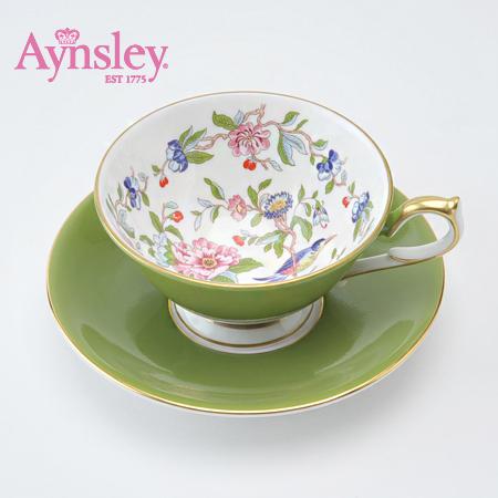 ペンブロック　ティーカップ＆ソーサー アセンズ　ミルグリーン