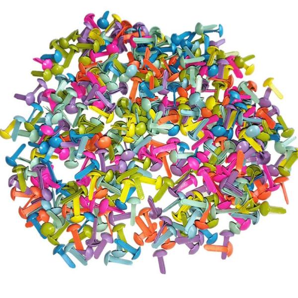 LUYING（200セット）8 mm×14 mm鉄製ファスナー画鋲割リベット画鋲ミニ割ピンDIYアク...