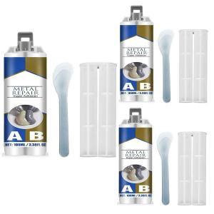 金属用接着剤 ドイツ metal repair AB強力接着剤 メタルリペア 修理剤 金属修復 キャスターラバー 溶接級の作業用接着剤 溶接｜遠藤商事