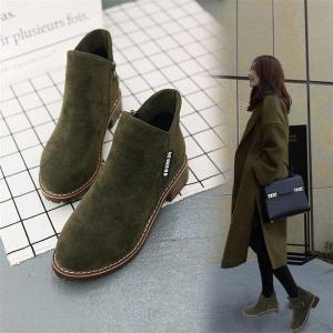 ブーティー ブーツ ショートブーツ レディース レディースブーツ ヒール 靴 レディースシューズ 太めヒール 美脚 歩きやすい 疲れない スエード 履きやすい