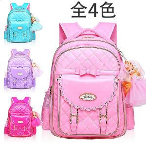 リュックサック キッズバック バックパック リュック デイパック キッズ 子供用 ジュニア 女の子 軽量 可愛い 小学生 小学校 人形付 通学 通園