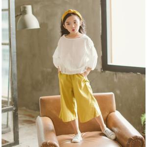 子供服春夏着 女の子 ２点セットファッション感 半袖上品 アルファベットTシャツ＆花柄ロングパンツキッズ 可愛い学生服 韓国風Tシャツトップス お嬢様風