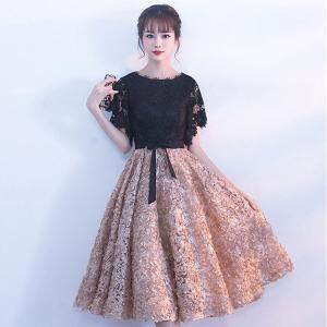 パーティードレス 結婚式 ワンピース ひざ丈 ドレス 二次会 40代 50代 フォーマル 袖あり きれいめ お呼ばれ 結婚式ドレス 披露宴 フォーマルドレス